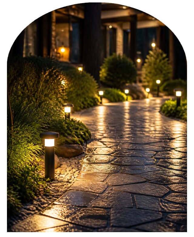 Подсветка дорожек в Кушве по цене от 15295 р. | Метпроект-Кшв